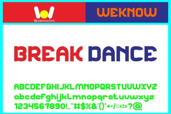 Break Dance: The Sans-Serif Font That Moves With You