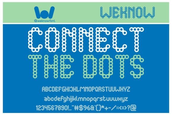 Connect the Dots: A Modern Typeface for Bold Ideas