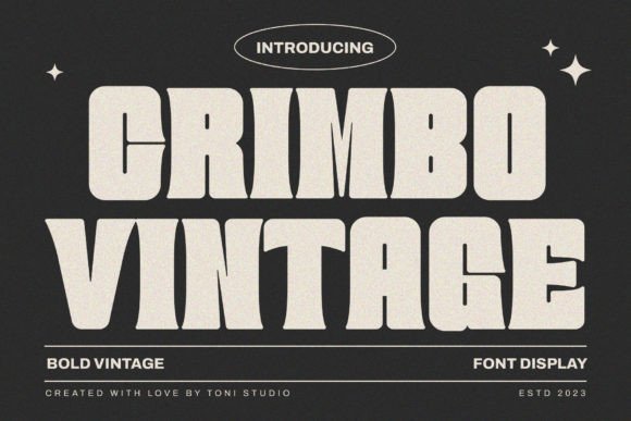 Crimbo Vintage: The 80s-Inspired Font for Bold Branding