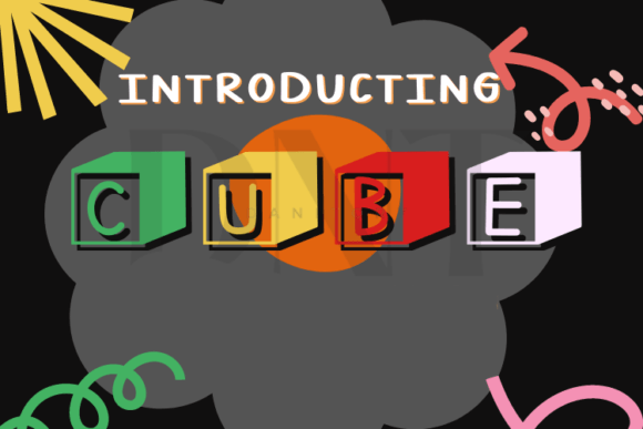 Cube: A Playful Typeface for Educational and Creative Design