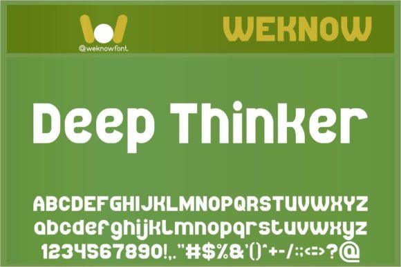 Deep Thinker: A Sans Serif Font for Bold Branding