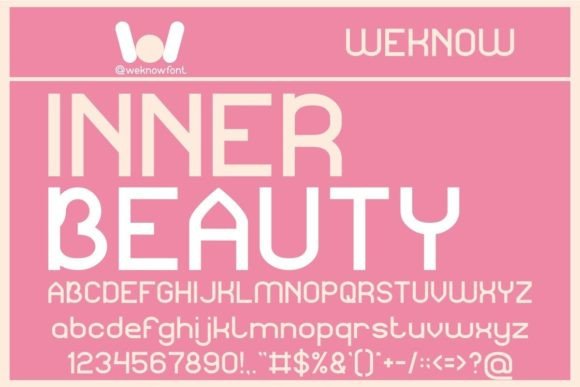 Inner Beauty: The Sans Serif Font That Radiates Modern Confidence