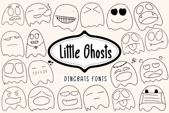 Little Ghosts: The Charming Dingbats Font for Creative Projects