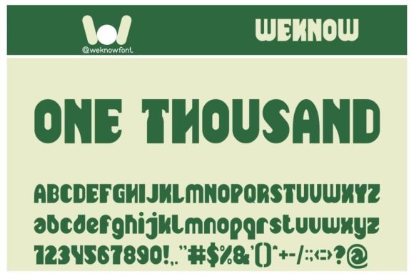 One Thousand: A Sans Serif That Commands Attention Without Shouting