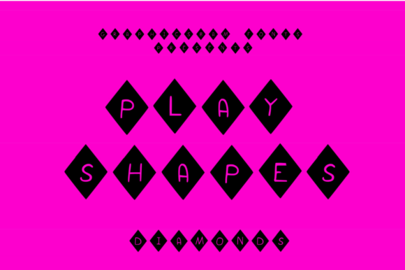 Play Shapes Diamonds: A Fresh Take on Playful Typography