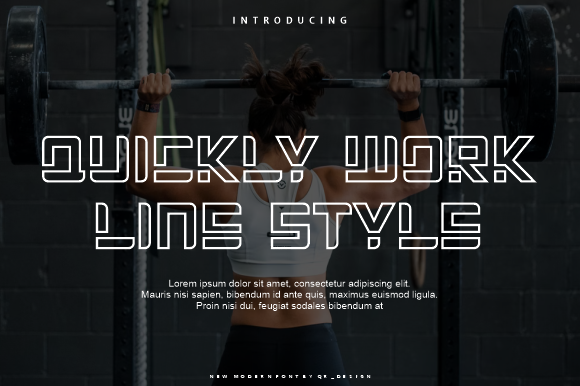 Quickly Work Line: A Modern Font with Authentic Boldness