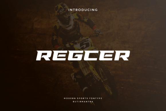 Regcer: The Dynamic Sports Display Font for Modern Brands