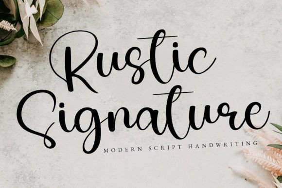 Rustic Signature: The Bold Typeface for High-Impact Projects