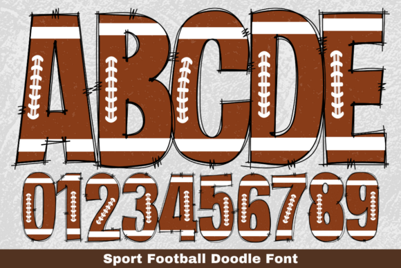 Sport Football Doodle: The Typeface That Scores