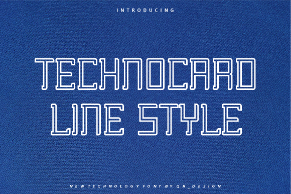 Technocard Line: A Modern Typeface for Bold Statements