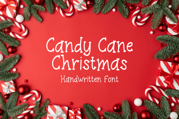 The Sweet, Handwritten Appeal of the Candy Cane Font